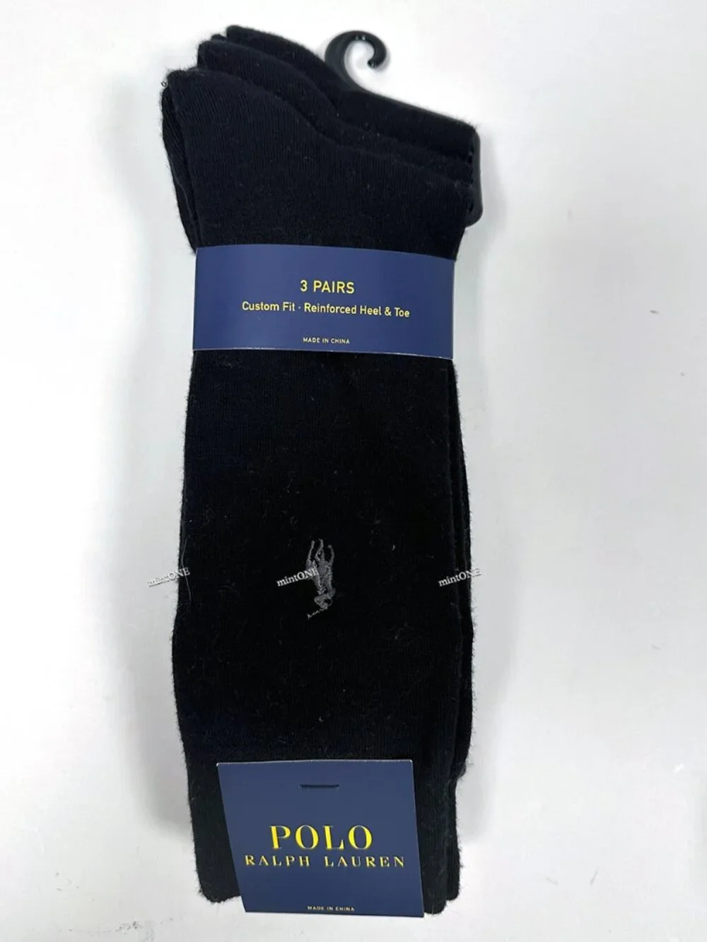 NEW Polo 3 Pair black Socks